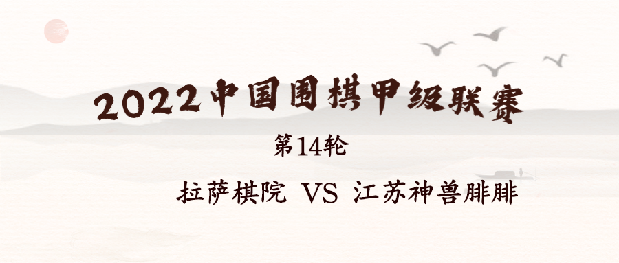 2022华为手机杯中国围棋甲级联赛第14轮 拉萨棋院 VS 江苏神兽腓腓